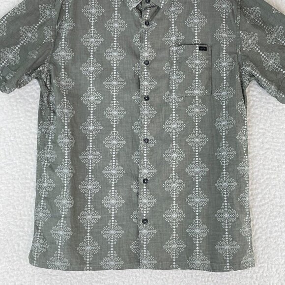 Billabong Sundays Jacquard Button-Up Casual Shirt in Sage Mens Size Large - Picture 4 of 16